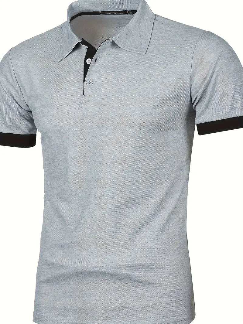 William – lässiges colorblock-shirt für herren