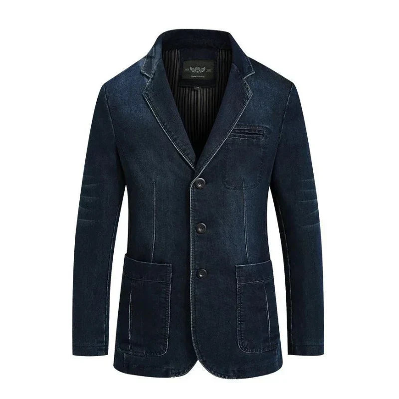 Ervin | herren denim baumwolle blazerjacke