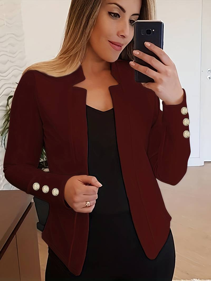 Emma – lässiger langarm-knopfblazer