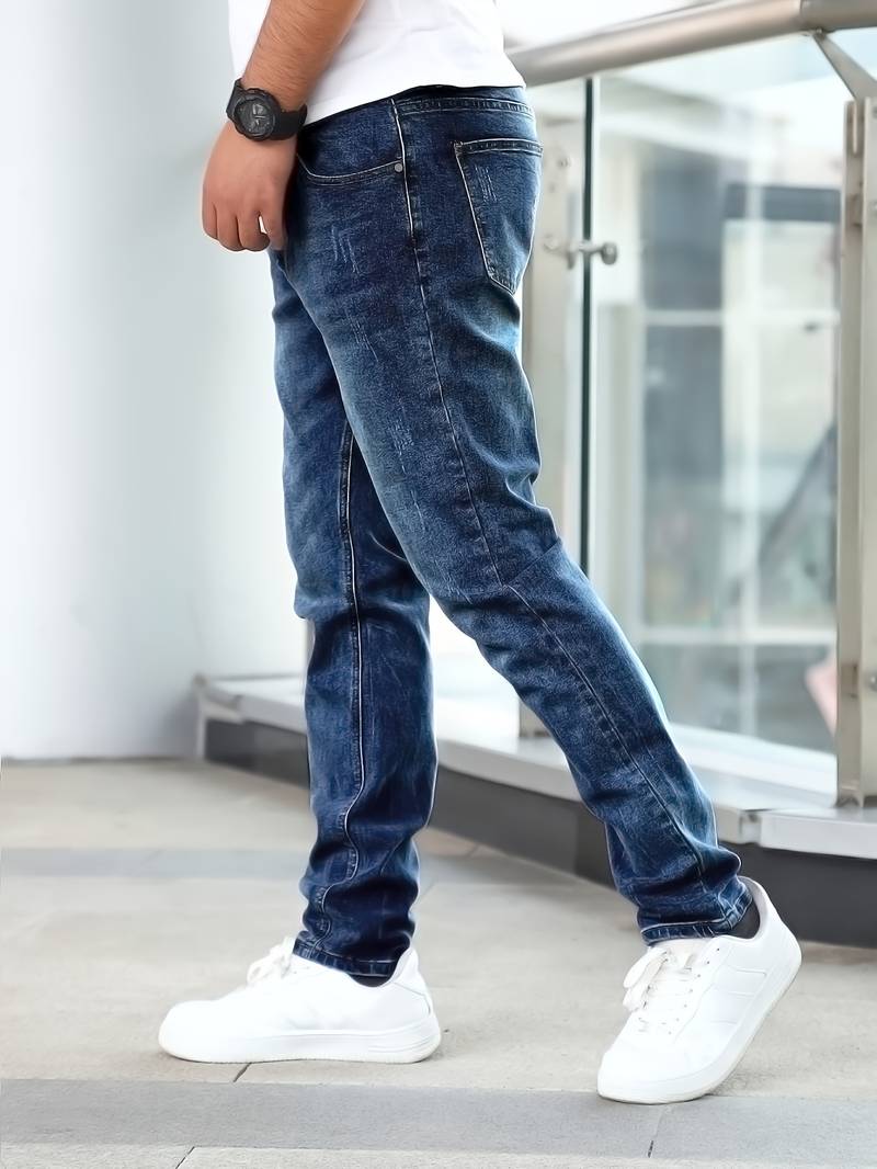 Jacob – lässige jeans mit mittlerem stretchanteil für herren