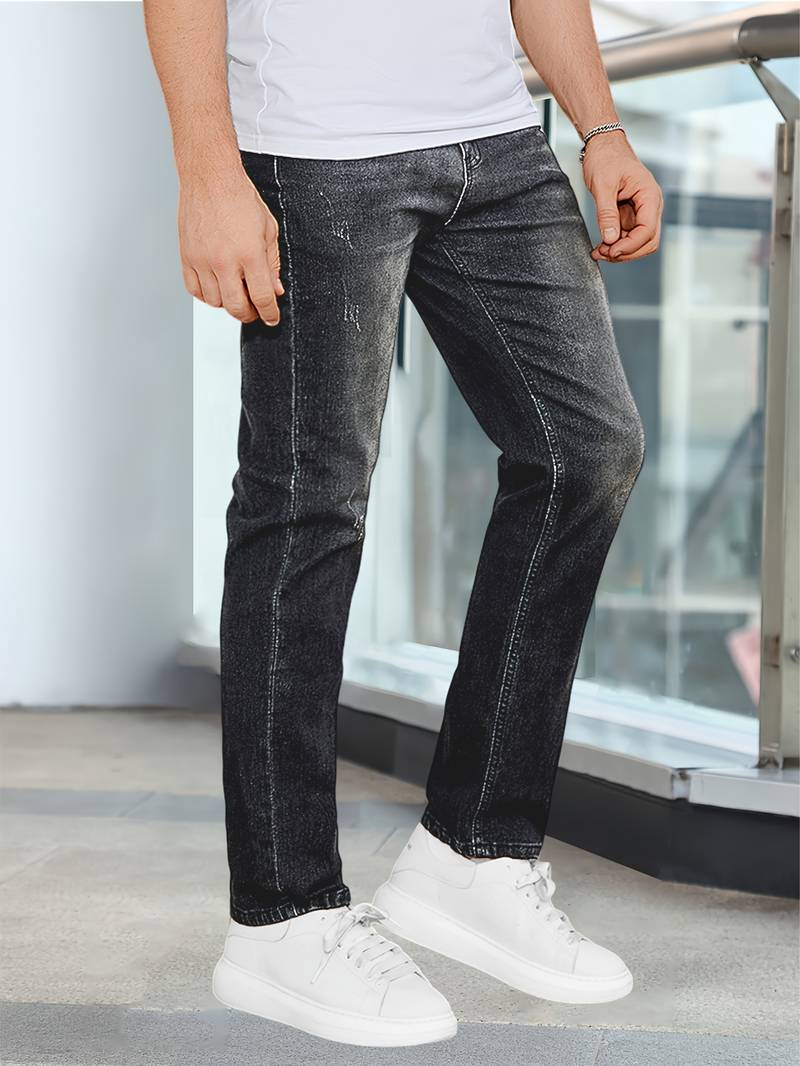 Jacob – lässige jeans mit mittlerem stretchanteil für herren