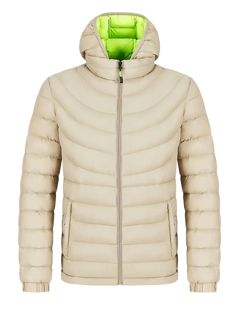 Tom – gefütterte herrenjacke mit stehkragen für herbst und winter