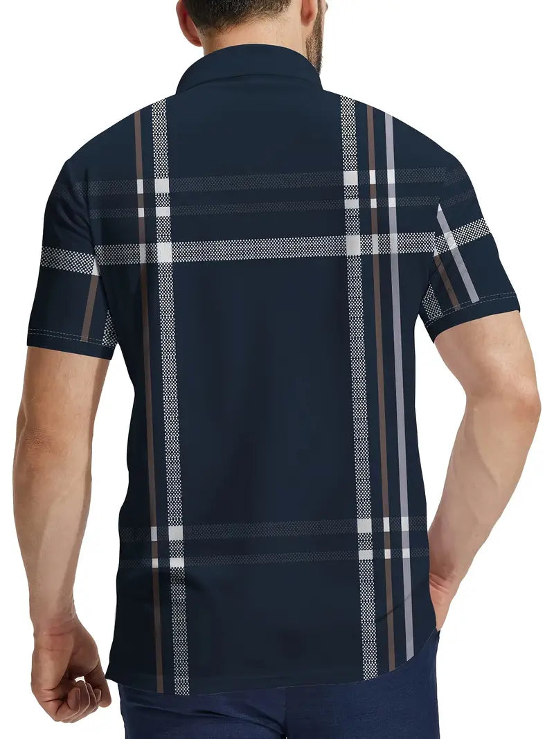 Oveth – stylisches gestreiftes kurzarm-t-shirt für herren