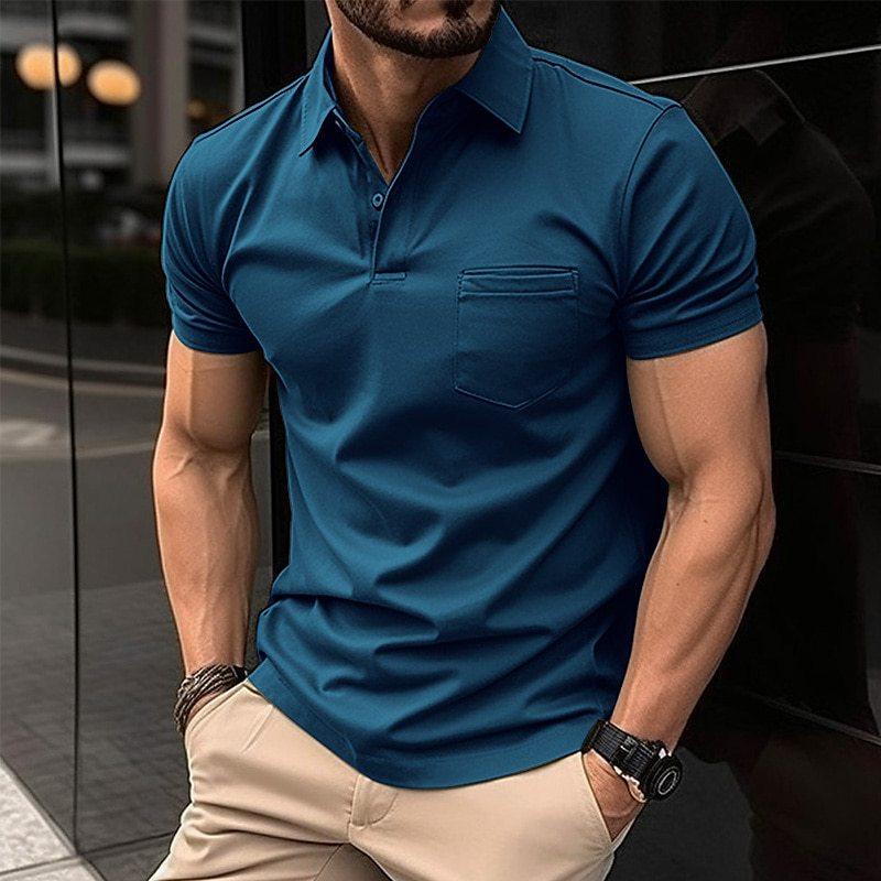 Blau Polo-Shirt für Herren