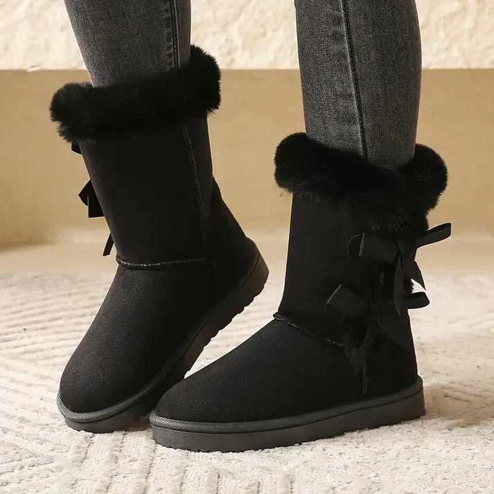 Klassische, mittelhohe schneestiefel für damen – marianne