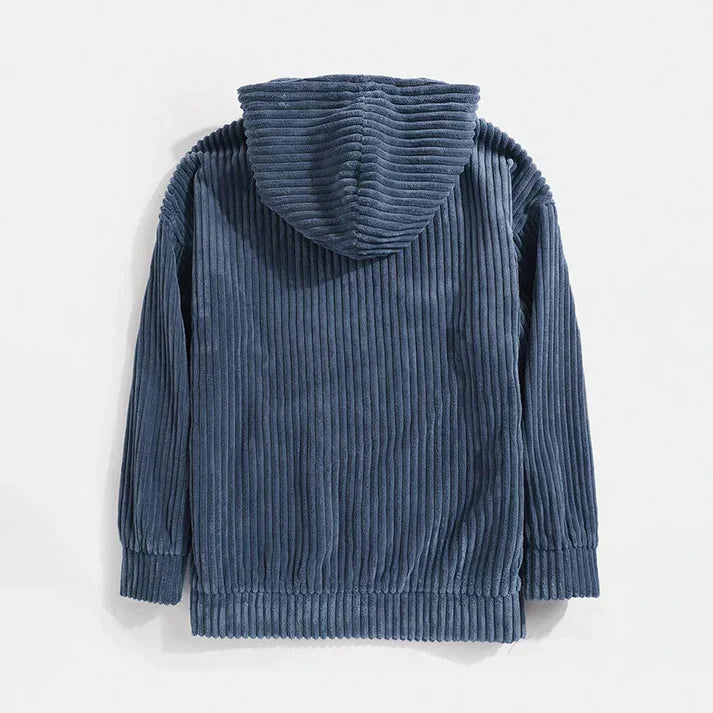 Kapuzenpullover aus geripptem cord - zereno