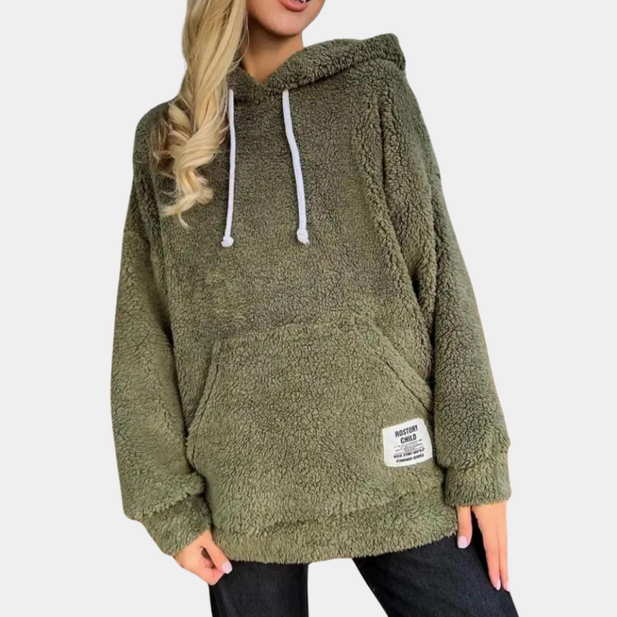 Weicher und warmer hoodie für frauen