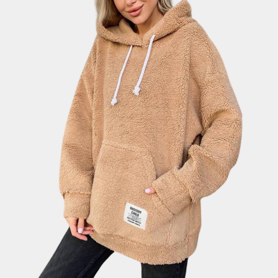 Weicher und warmer hoodie für frauen