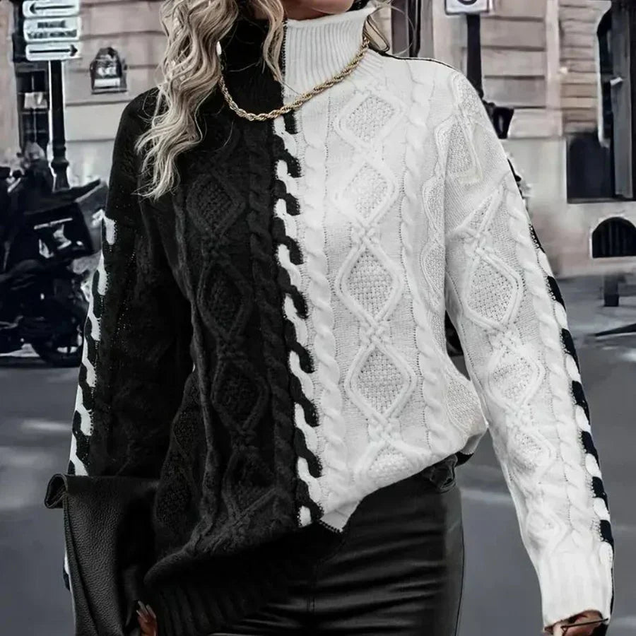 Lujza – eleganter rollkragenpullover für damen