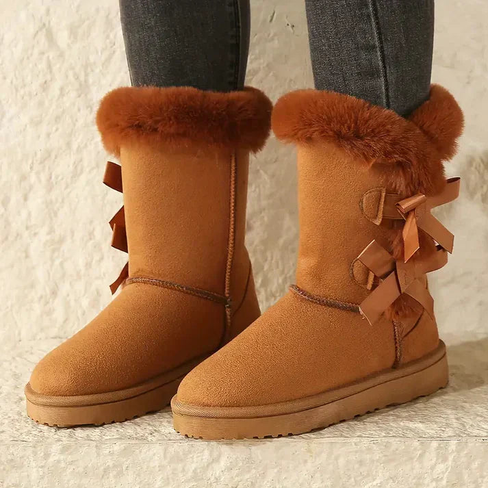 Klassische, mittelhohe schneestiefel für damen – marianne