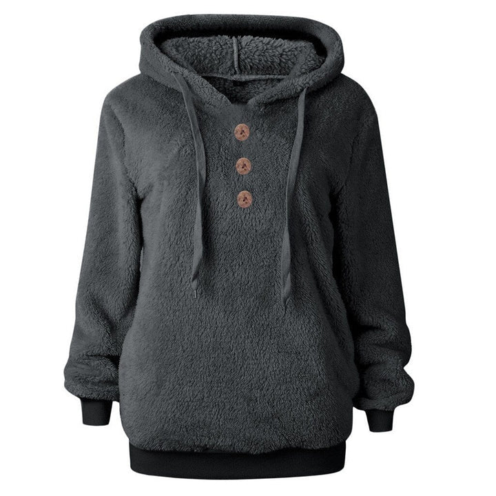 Susi - flauschiges damen-fleece sweatshirt mit kapuze