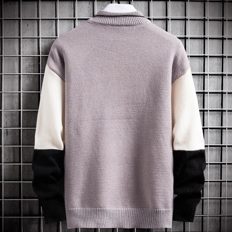 Junpyo - patchwork pullover | wärmerer pullover