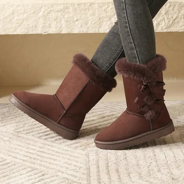 Klassische, mittelhohe schneestiefel für damen – marianne