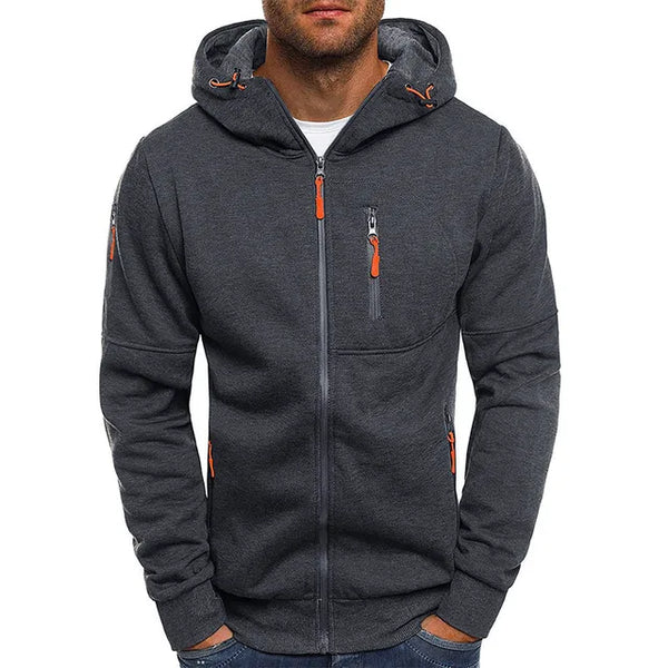 Oliver - stilvolle tech-fleece-jacke für herren