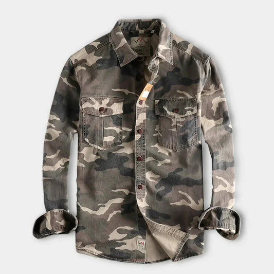 Abel – militär-camouflage-sommerhemd für herren