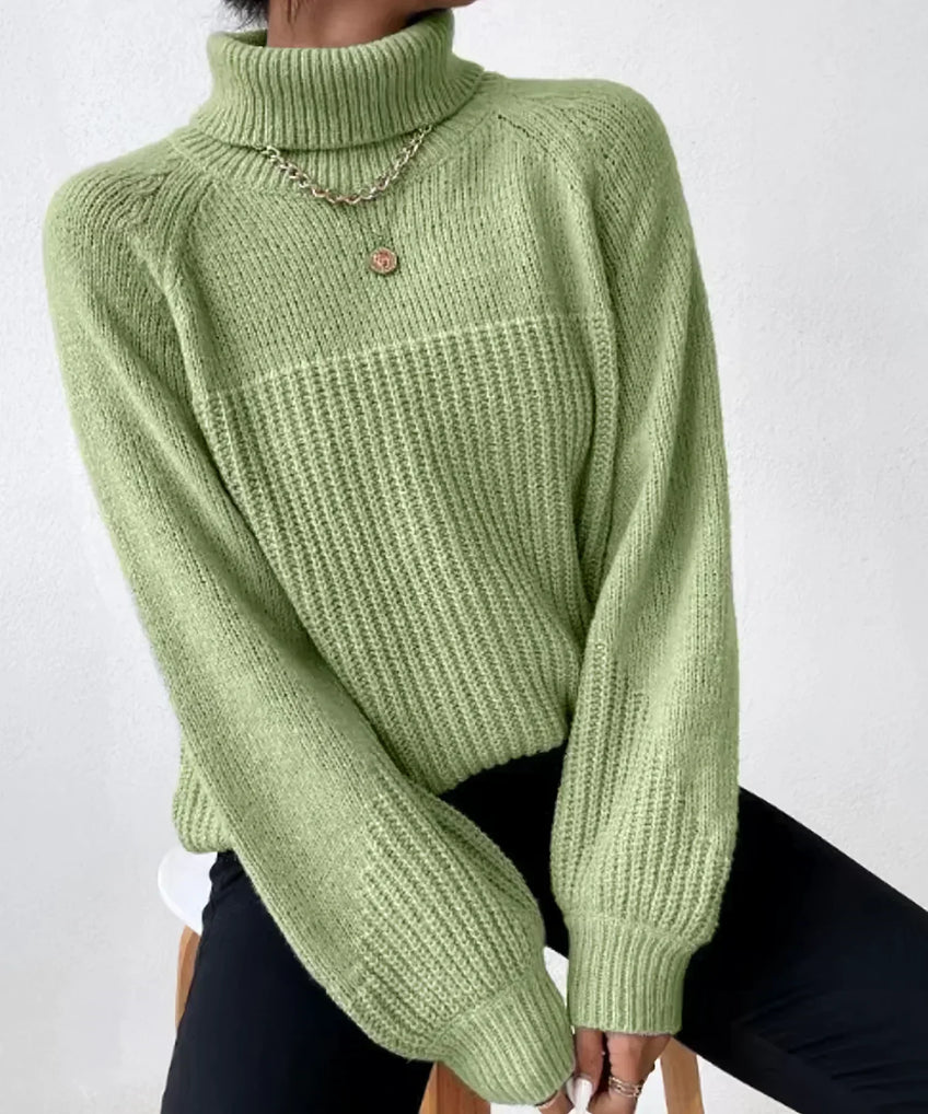 Blaire – warmer strick-rollkragenpullover für damen