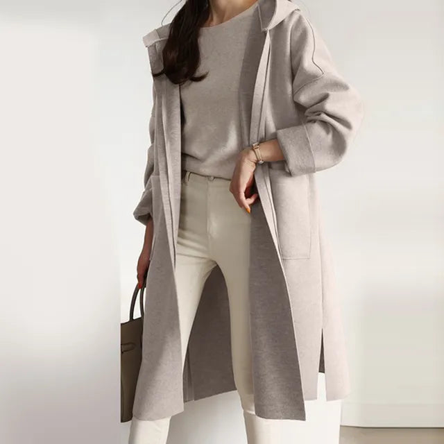 Beau – elegante taubjacke mit kapuze