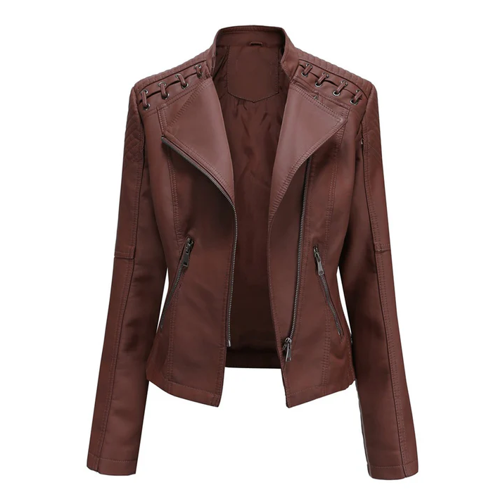 Marie – stylische lederjacke