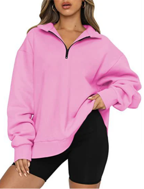 Charlotte – sweatshirt mit kragen für damen