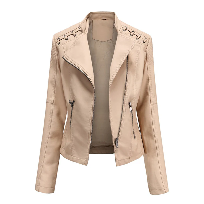 Marie – stylische lederjacke