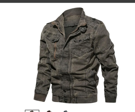 Hendrick - herren jeansjacke mit stehkragen