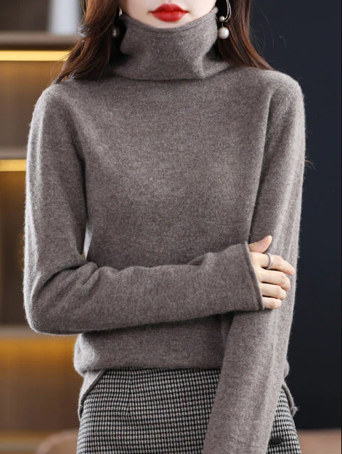 Helena - winter chic rollkragenpullover aus reiner wolle für stilvolle eleganz