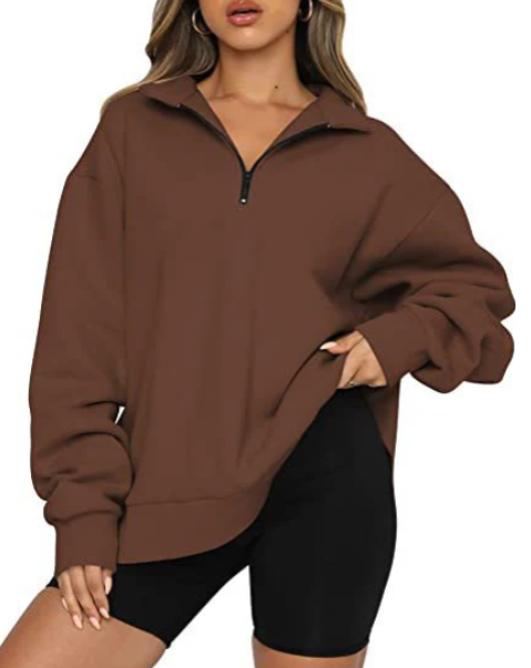 Charlotte – sweatshirt mit kragen für damen