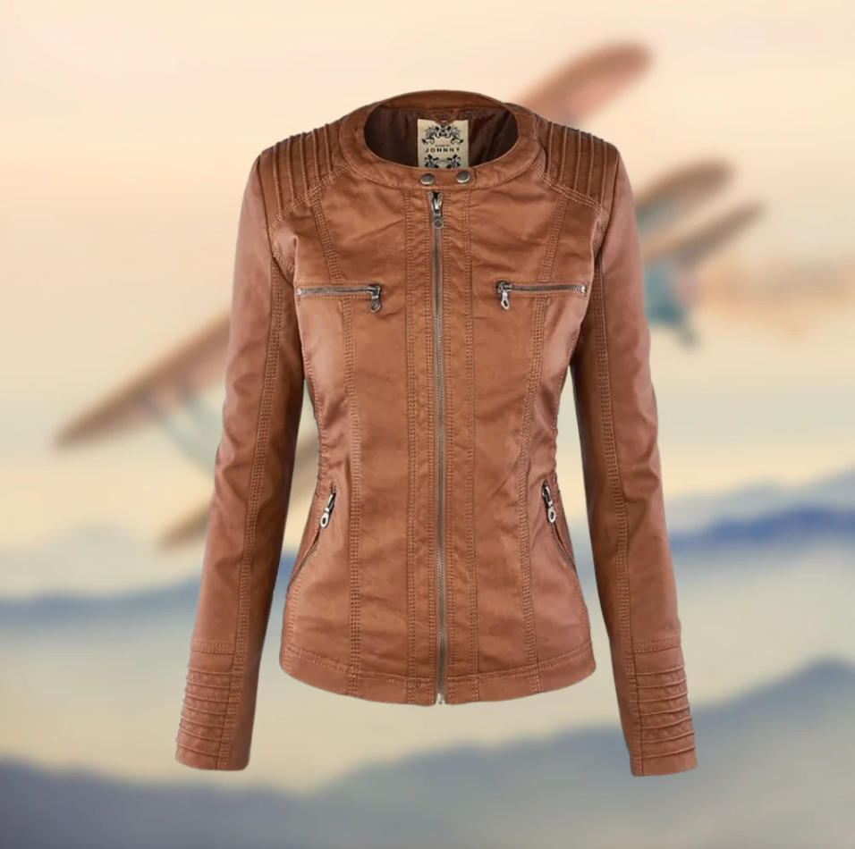 Aleena – elegante lederjacke