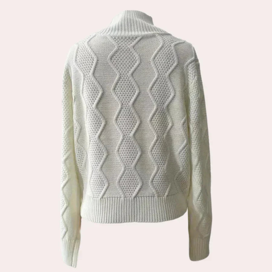 Gwyneth – eleganter strickpullover mit perlen für damen