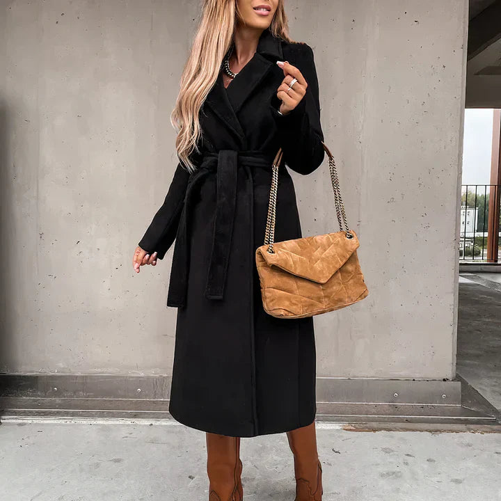 Taura - trenchcoat aus wollgemisch für damen