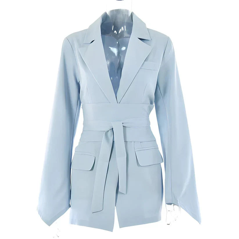 Ravikna - eleganter blazer mit gürtel