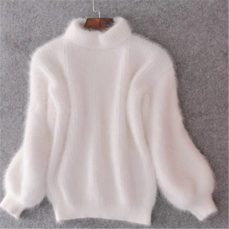 Brenda| pullover im vintage-angora stil