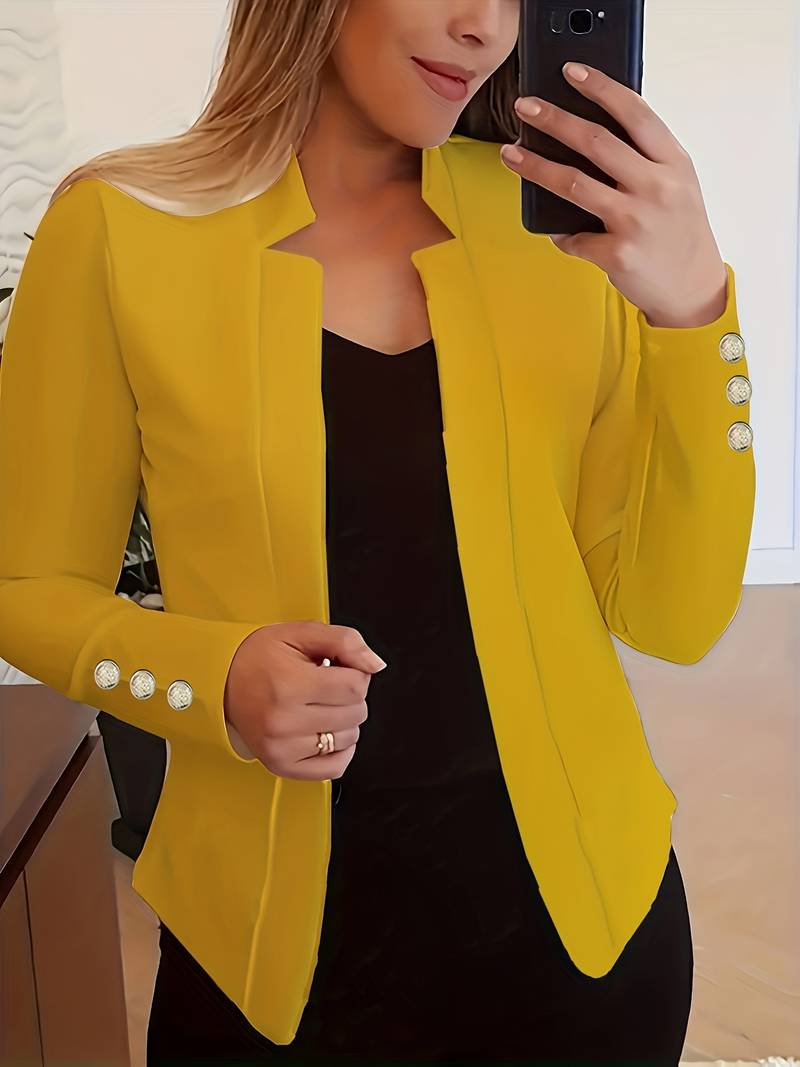 Emma – lässiger langarm-knopfblazer