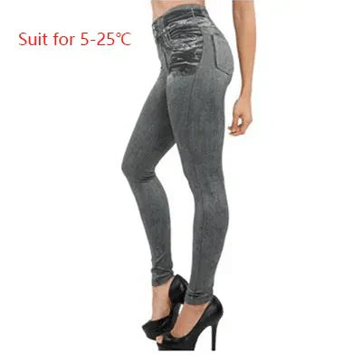 Bernadine - leggings aus denimimitat