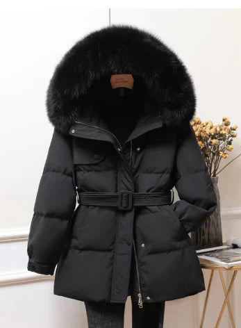 Corly - winterjacke mit abnehmbarer kapuze