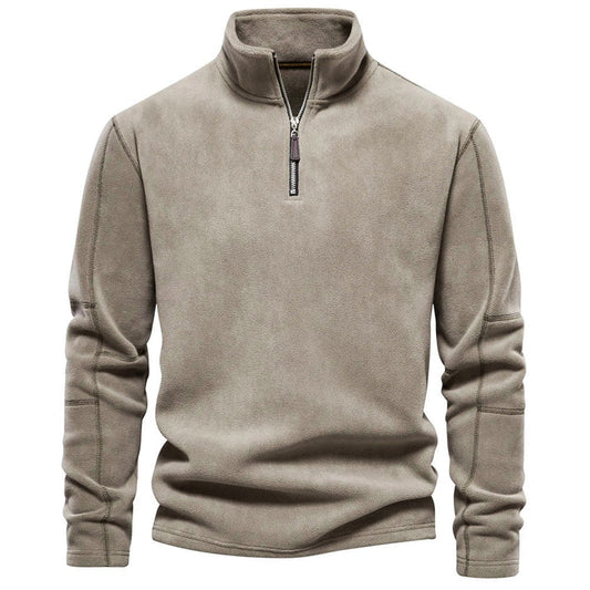 Allen pullover - herren-fleecepullover mit halbem reibverschluss