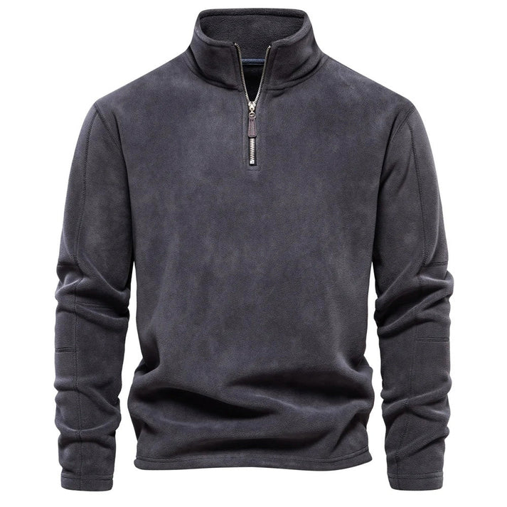 Allen pullover - herren-fleecepullover mit halbem reibverschluss