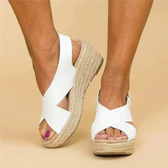 Sommerlicher - chic elegante espadrille-sandalen