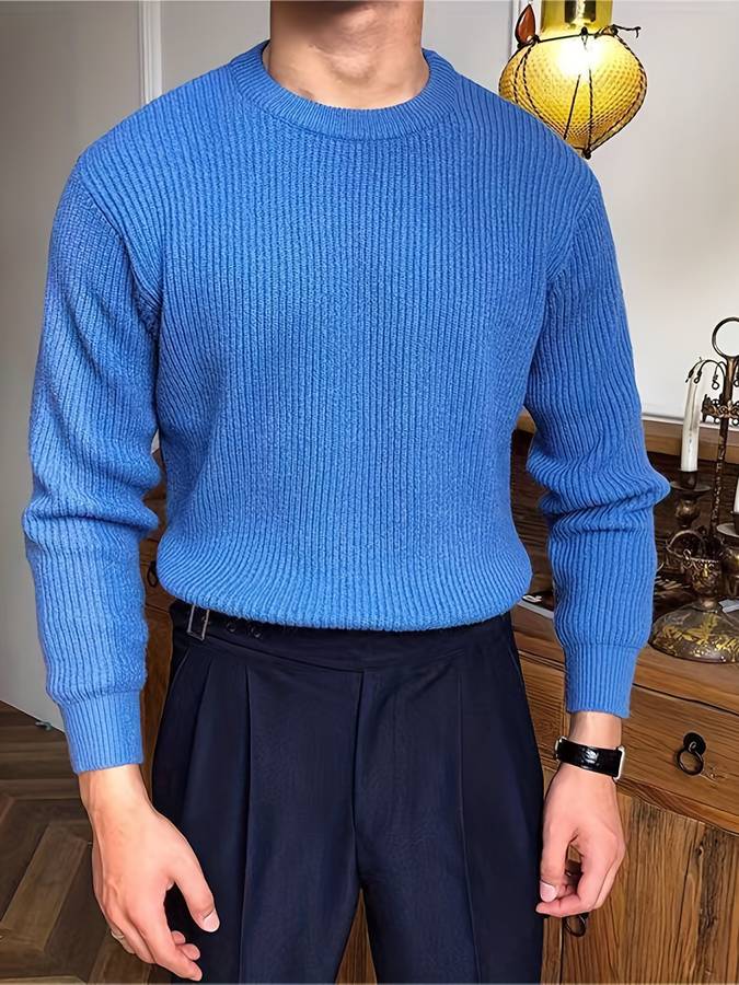 Ce - klassischer herrenpullover mit modernem design