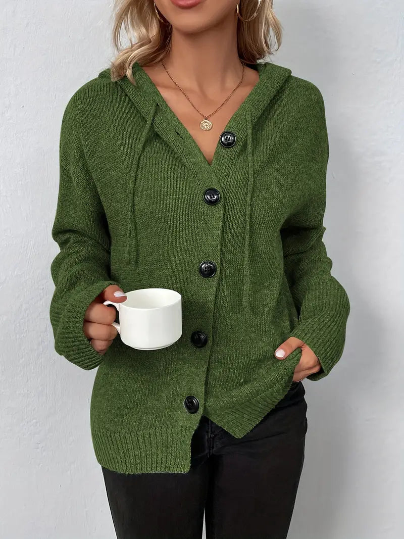 Sarah – stylischer cardigan mit knopfleiste