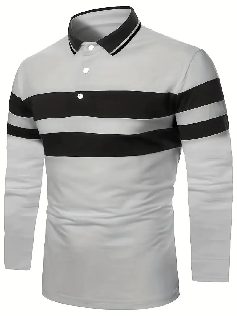 Christopher – lässiges colorblock-langarmshirt