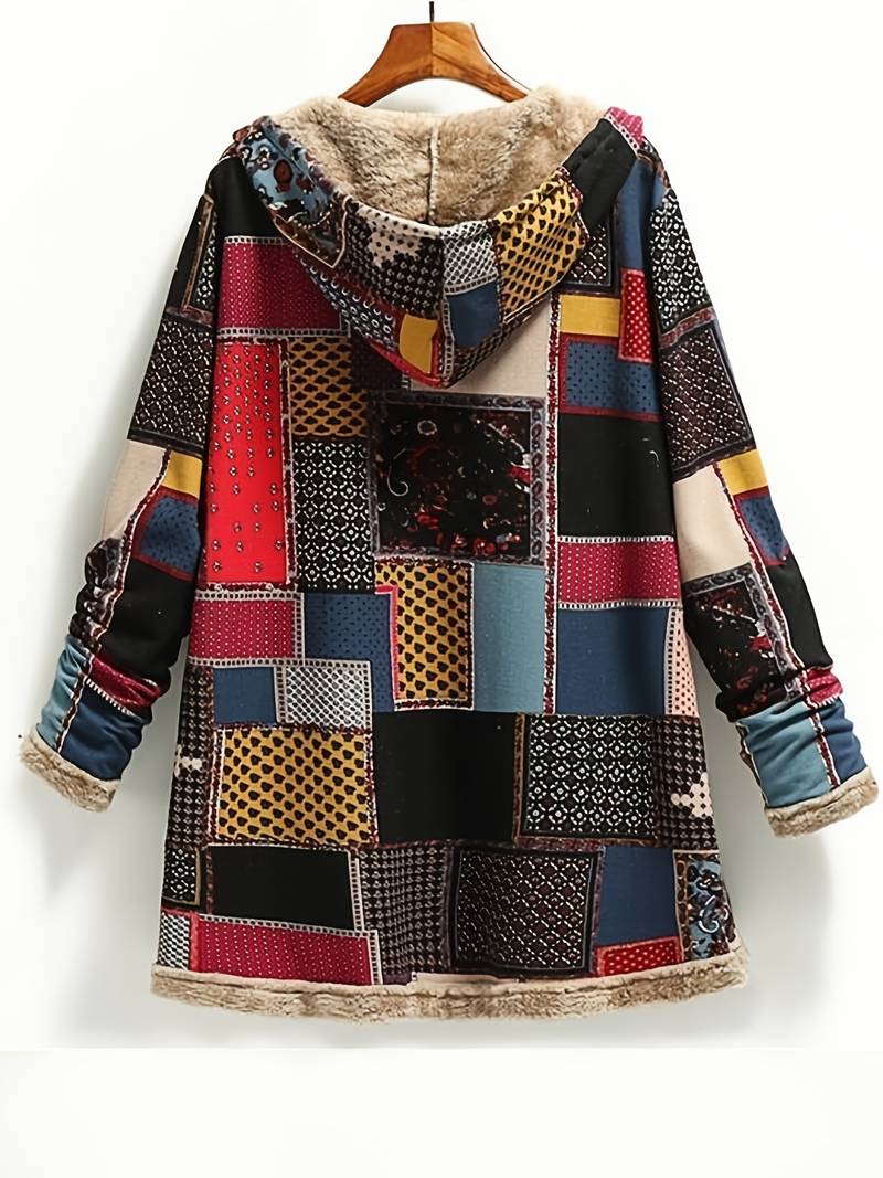 Emily – patchwork-kapuzenjacke