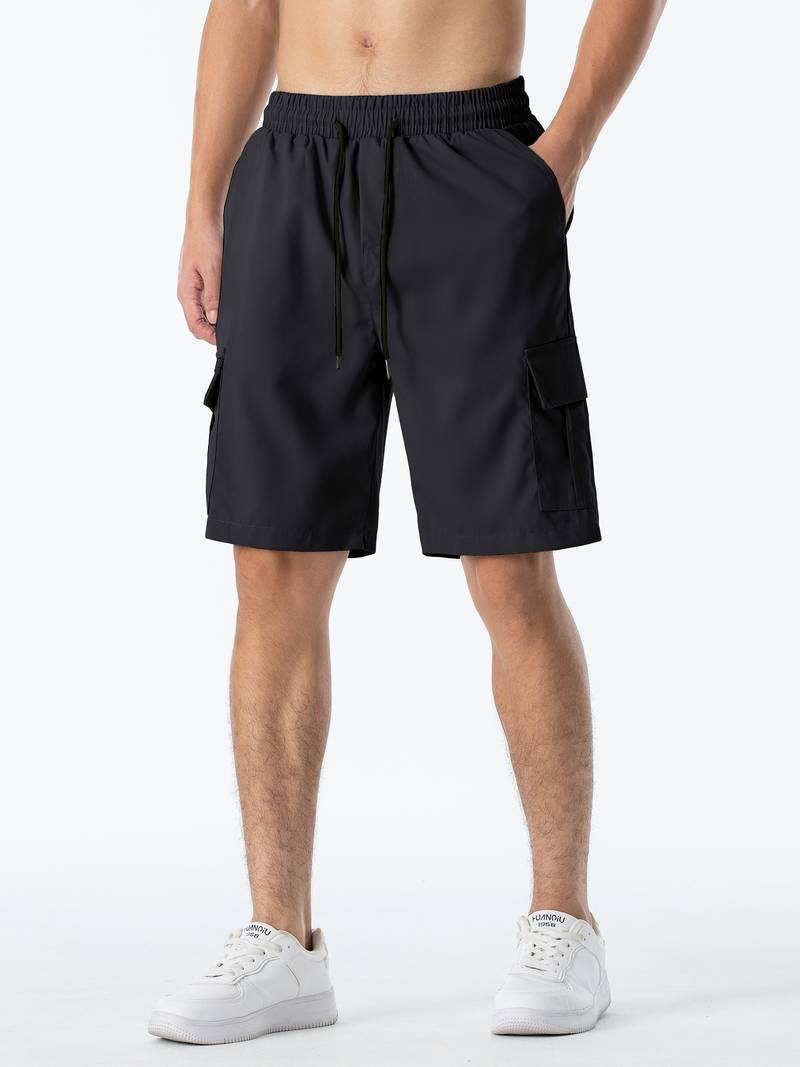 Matthew – cargo-shorts mit kordelzug im klassischen design