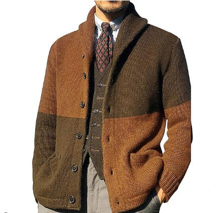 Timothy – vintage-retro-strickjacke für männer