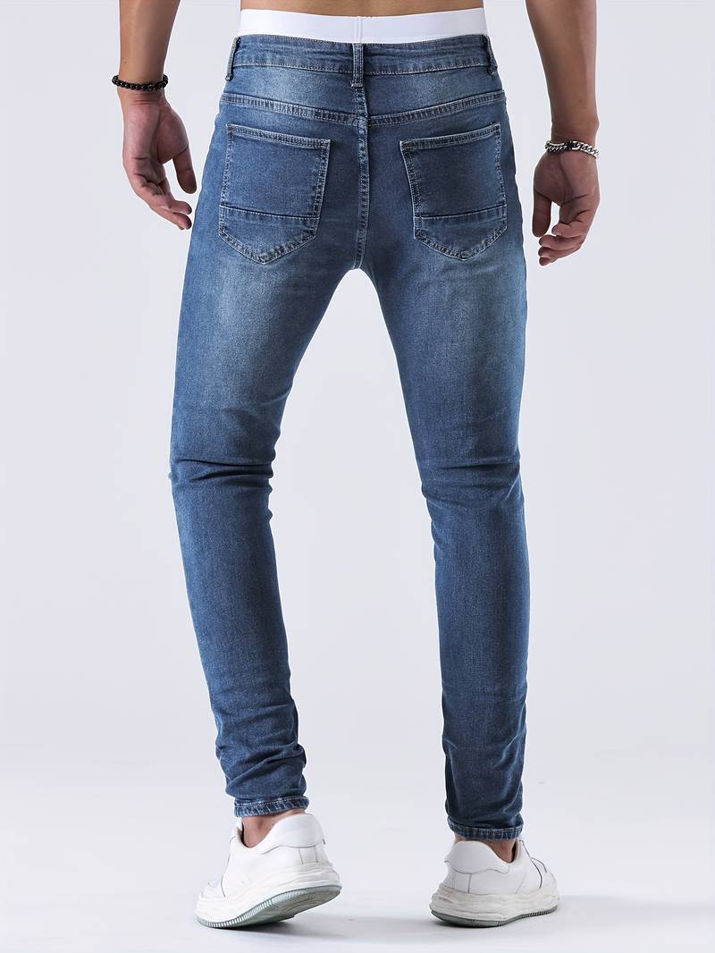 Sebastian – slim-fit-jeans mit legeren rissen