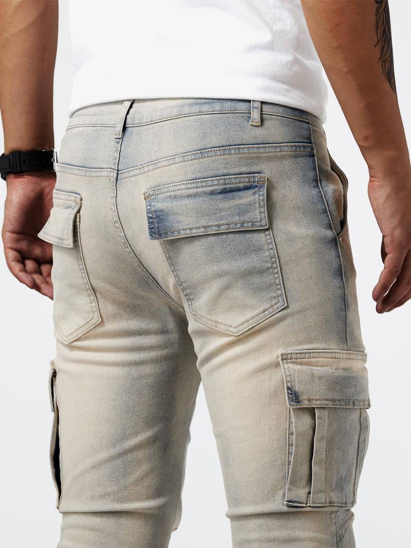 Dean – slim-fit-cargos für herren