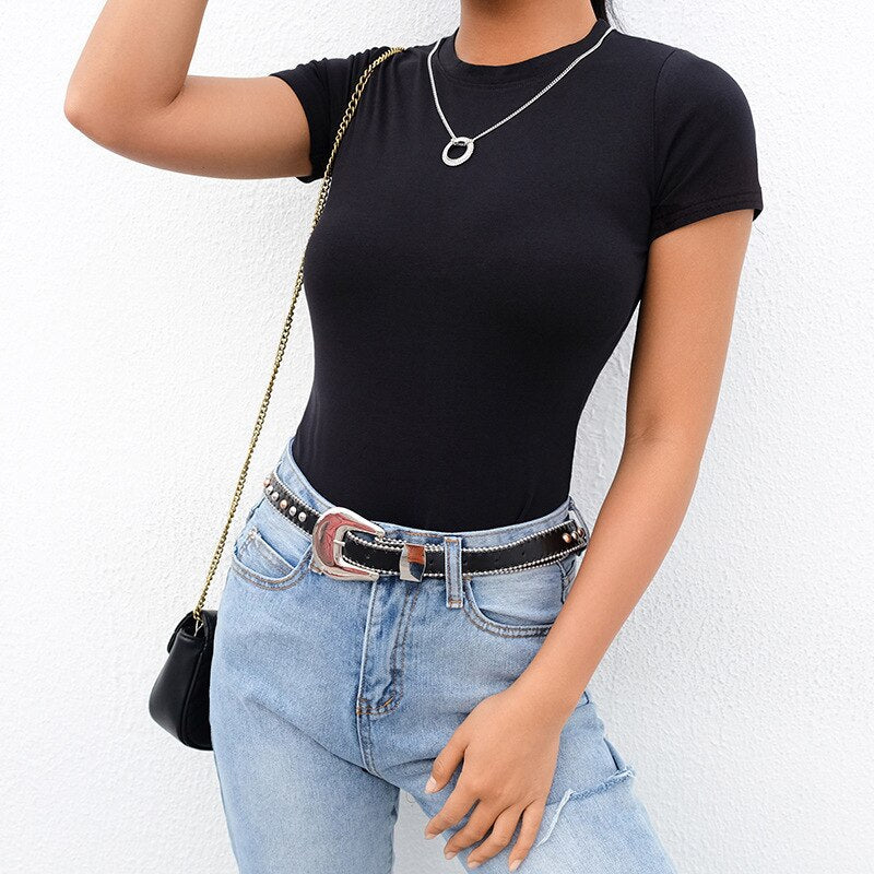 Basic t-shirt bodysuit